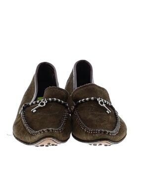 Women’s Olive Suede Moccasin Driving Loafers